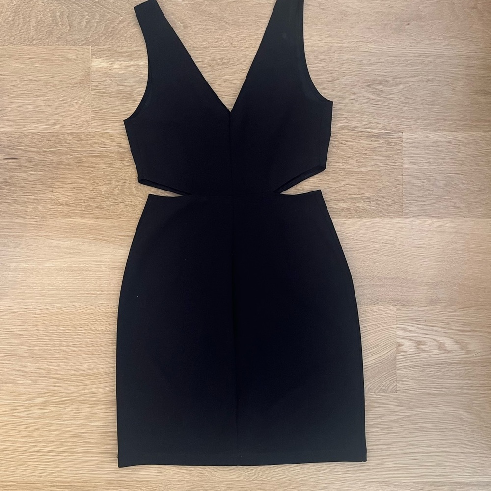 Express Black Backless Dress